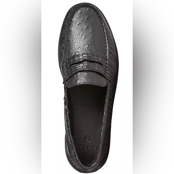 Sperry Men's Authentic Original Double Sole Crocodile Penny Loafer Size 12 - Picture 2 of 7